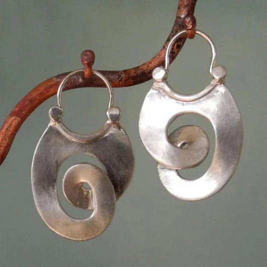 Retro-Style Green Earrings